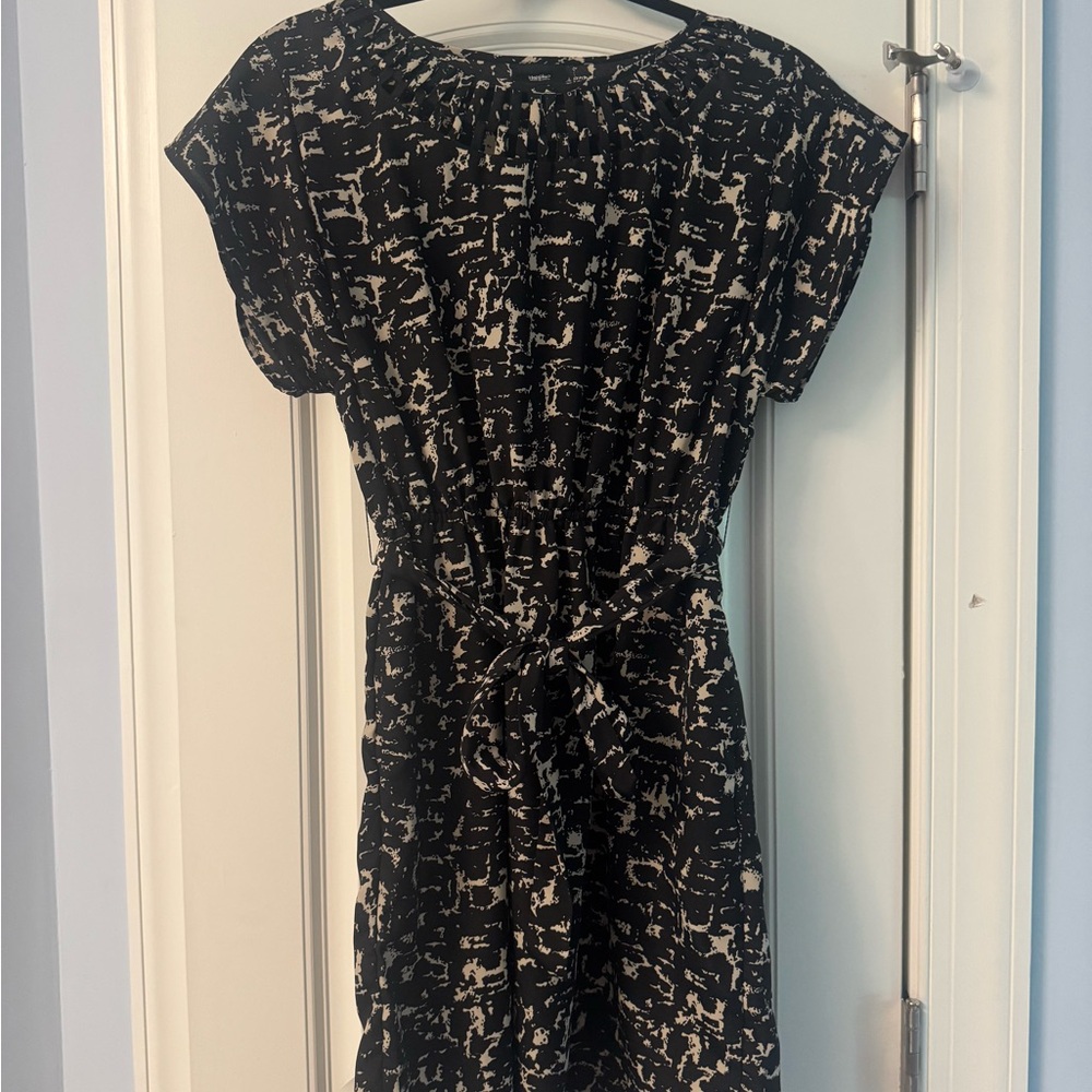 Mossimo Supply Co Black and White Dolman Sleeve Sheath Dress